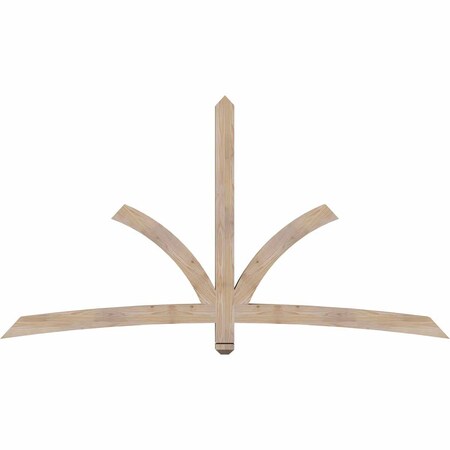 Ekena Millwork Davenport Smooth Timber Gable Bracket, Douglas Fir, 84"W x 45"H x 3 1/2"D x 3 1/2"F, 13/12 Pitch GBW084X45X0404DAV00SDF